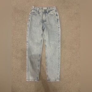 Bershka Light Wash Relaxed Jeans
